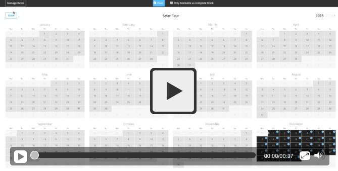 Feature Tour - Booking System